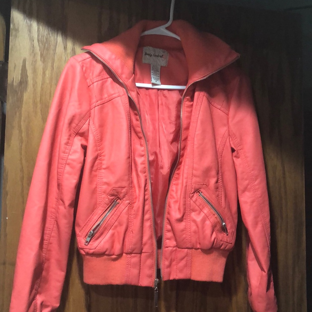 Faux leather jacket